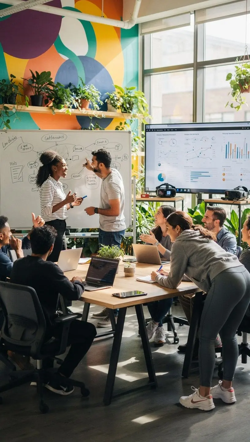 Professional team collaboration